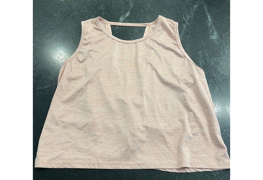 Ictive Pink Sleeveless yoga top  with back knot  XL
